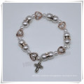 Hot Sale Cheap Colorful Plastic Beads Rosary Bracelet, Catholic Bracelet (IO-CB169/174)